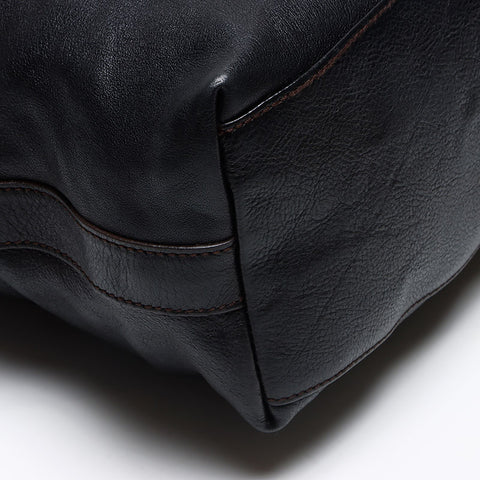 サルヴァトーレフェラガモ Salvatore Ferragamo ガンチーニ レザー ショルダーバッグ ブラック WS13590