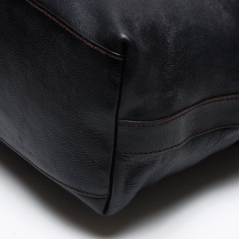 サルヴァトーレフェラガモ Salvatore Ferragamo ガンチーニ レザー ショルダーバッグ ブラック WS13590