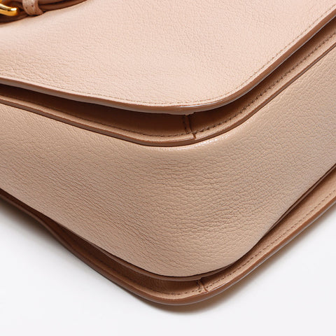 Miu Miu Madras Leather 2way Handbag pink WS13591