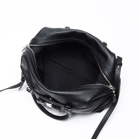 Salvatore Ferragamo Vara 2way Leather Boston bag black WS13593