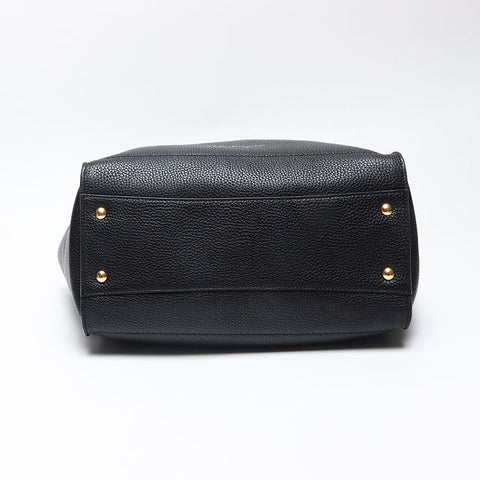 Salvatore Ferragamo Leder Amy Handtasche schwarz WS13594