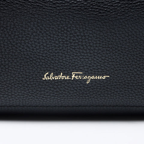 Salvatore Ferragamo Leder Amy Handtasche schwarz WS13594