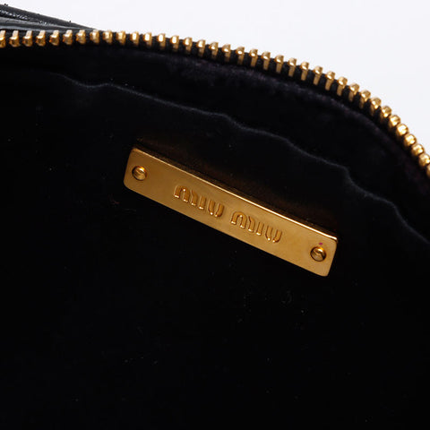 Miu Miu Nappa Leather Matelasse Shoulder Bag black WS13595