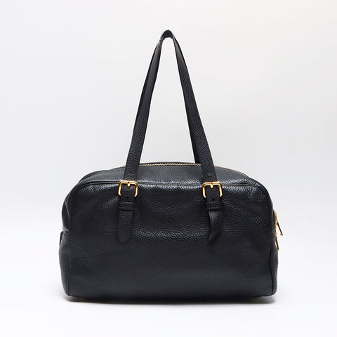 Miu Miu Leather mini Boston bag Shoulder Bag black WS13596