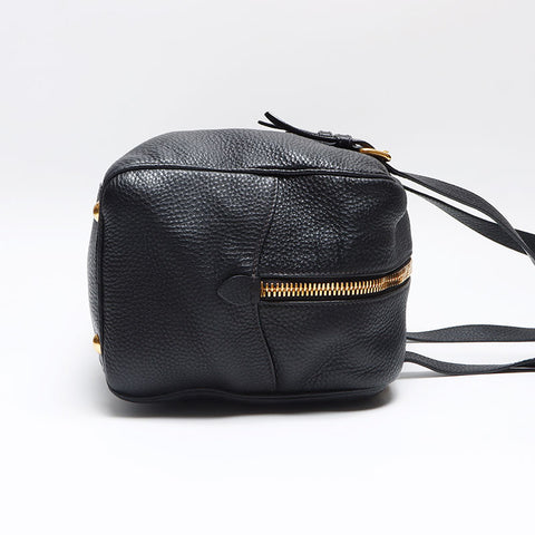 Miu Miu Leather mini Boston bag Shoulder Bag black WS13596