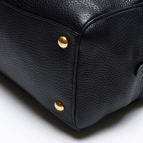 Miu Miu Leather mini Boston bag Shoulder Bag black WS13596