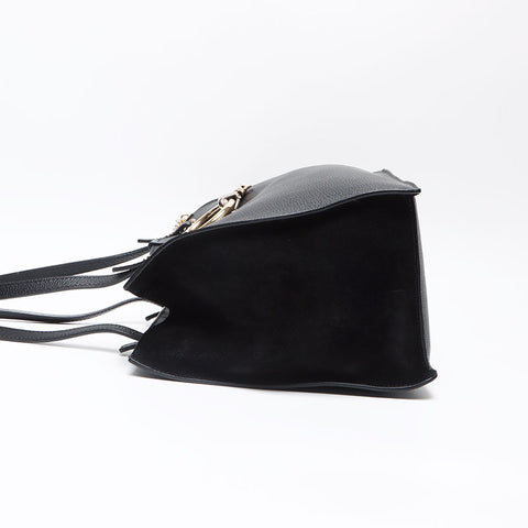 Chloe FAYE Leather Tote Shoulder Bag black WS13597