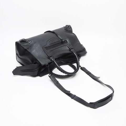 BALENCIAGA Neo Classic City Large 2way Handbag black WS13600