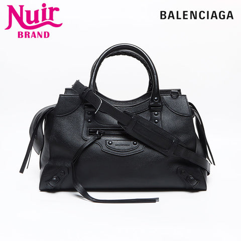 BALENCIAGA Neo Classic City Large 2way Handbag black WS13600