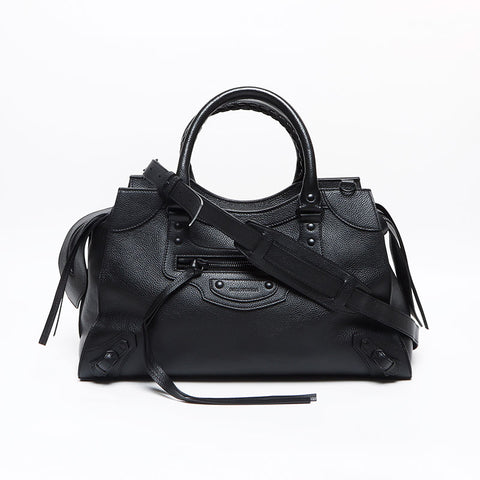 BALENCIAGA Neo Classic City Large 2way Handbag black WS13600