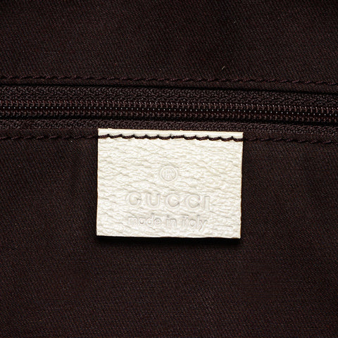 GUCCI GG Canvas Shelly Ribbon Shoulder Bag Beige white WS13601