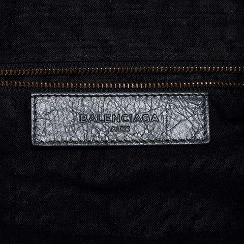 バレンシアガ BALENCIAGA クラシック トラベラー レザー リュック・デイパック グレー WS13602