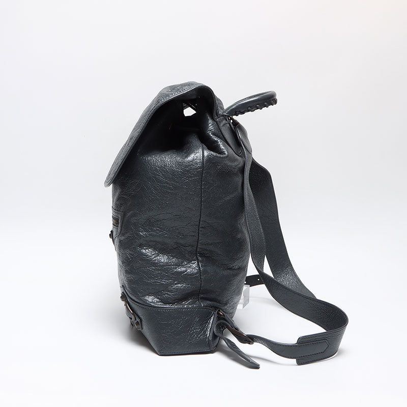 Balenciaga Classic Traveler Leather Backpack/Daypack Gray WS13602 – NUIR VINTAGE