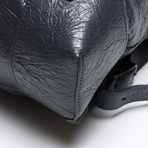 バレンシアガ BALENCIAGA クラシック トラベラー レザー リュック・デイパック グレー WS13602