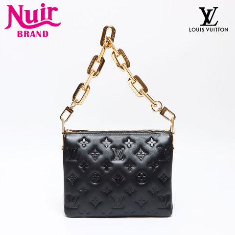 ルイ・ヴィトン LOUIS VUITTON モノグラムエンボス クッサンBB ショルダーバッグ ブラック WS13603
