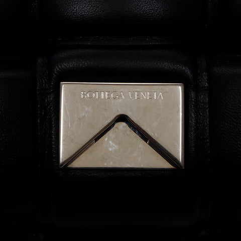 BOTTEGAVENETA Nappa INTRECCIATO Padded Chain Cassette Satchel Bag Shoulder Bag black WS13606