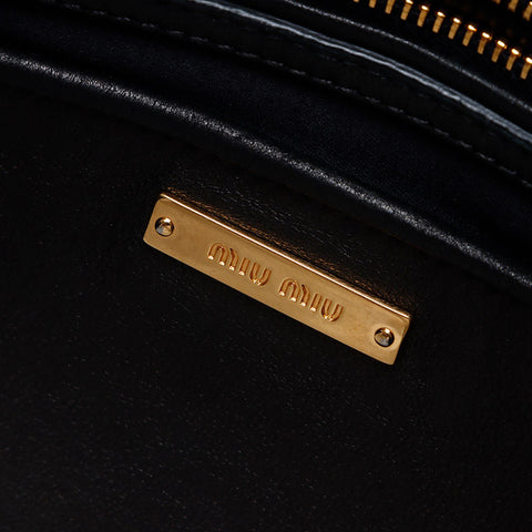 Miu Miu Materasse leather Shoulder Bag black WS13607