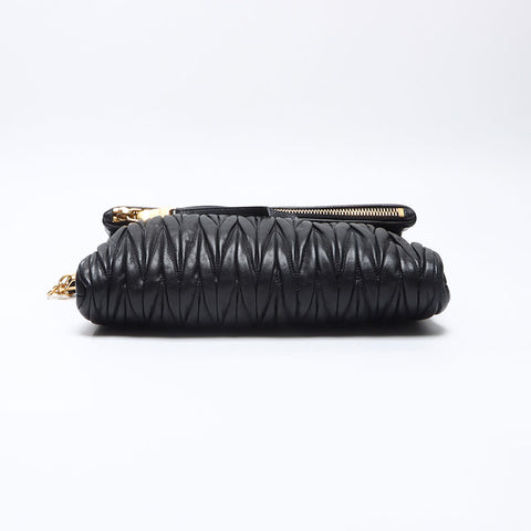 Miu Miu Materasse leather Shoulder Bag black WS13607