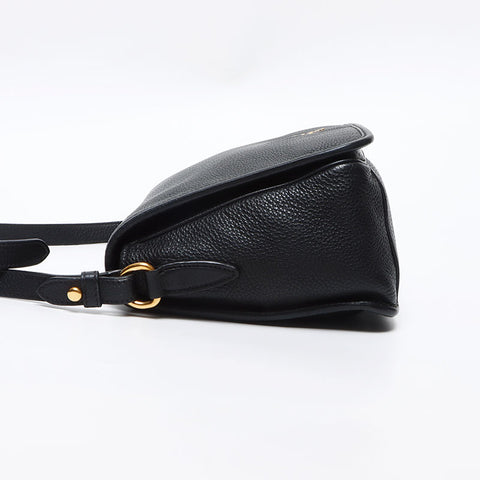 プラダ PRADA ヴィッテロダイノ レザー ショルダーバッグ ブラック WS13609