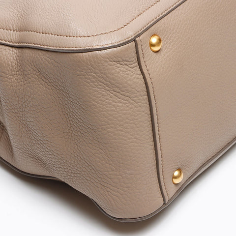 Miu Miu Madras leather Handbag beige WS13610