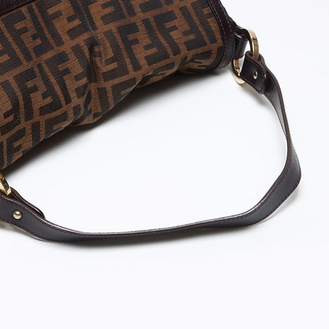 フェンディ FENDI ズッカ ショルダーバッグ ブラウン WS13611