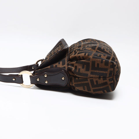 フェンディ FENDI ズッカ ショルダーバッグ ブラウン WS13611