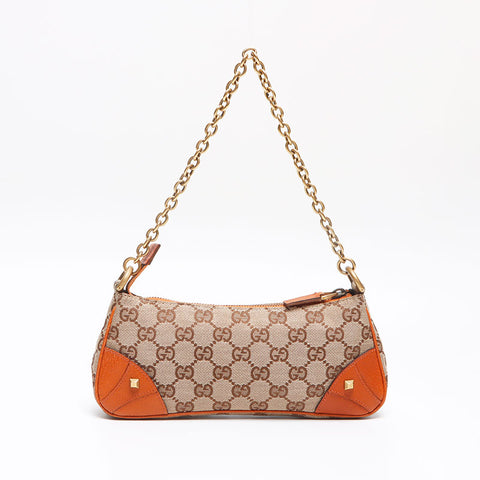 グッチ GUCCI ミニ GGキャンバス アクセサリーポーチ ショルダーバッグ ベージュ WS13623