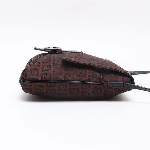 フェンディ FENDI ミニ ズッキーノ マンマ ショルダーバッグ ブラウン WS13624