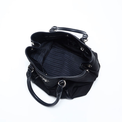 プラダ PRADA ナイロン テスート 2way ハンドバッグ ブラック WS13625