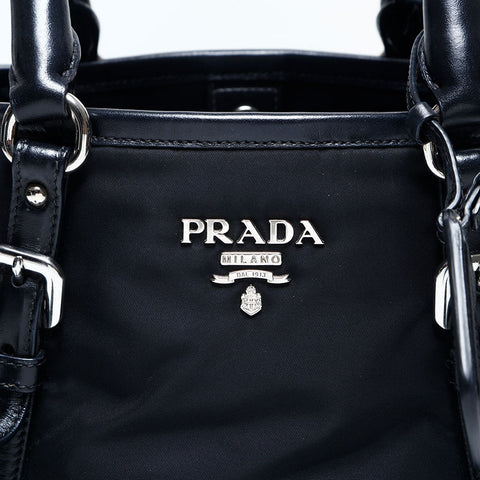 プラダ PRADA ナイロン テスート 2way ハンドバッグ ブラック WS13625