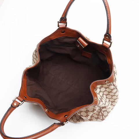 グッチ GUCCI GGキャンバス スーキー ハンドバッグ ベージュ WS13626