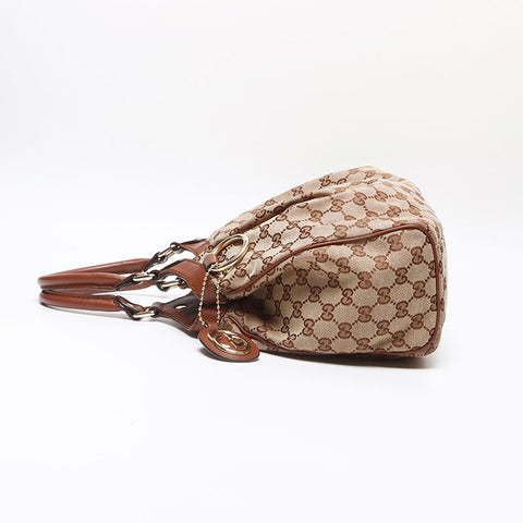 グッチ GUCCI GGキャンバス スーキー ハンドバッグ ベージュ