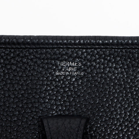 エルメス HERMES ◻︎P刻印 2012年製 エブリン PM トリヨン ショルダーバッグ ブラック WS13629