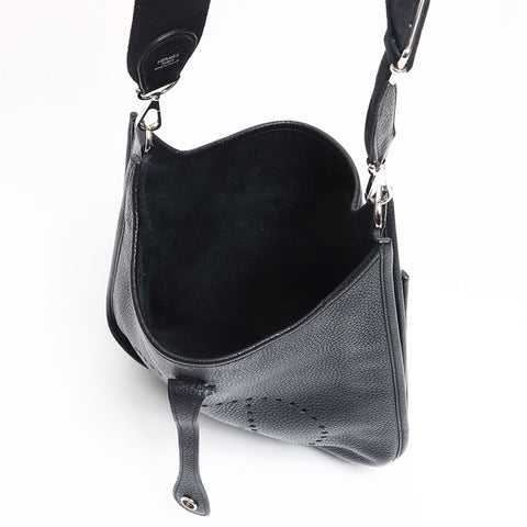 エルメス HERMES ◻︎P刻印 2012年製 エブリン PM トリヨン ショルダーバッグ ブラック WS13629