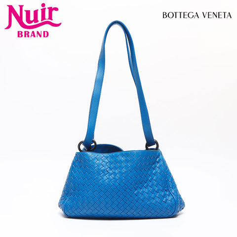 ボッテガヴェネタ BOTTEGAVENETA イントレチャート ショルダーバッグ ブルー WS13630