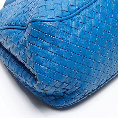 ボッテガヴェネタ BOTTEGAVENETA イントレチャート ショルダーバッグ ブルー WS13630