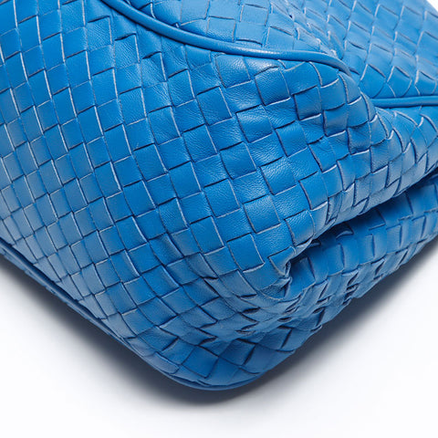 ボッテガヴェネタ BOTTEGAVENETA イントレチャート ショルダーバッグ ブルー WS13630