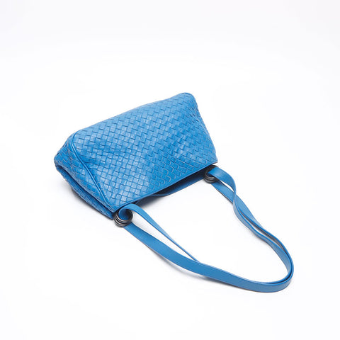 ボッテガヴェネタ BOTTEGAVENETA イントレチャート ショルダーバッグ ブルー WS13630