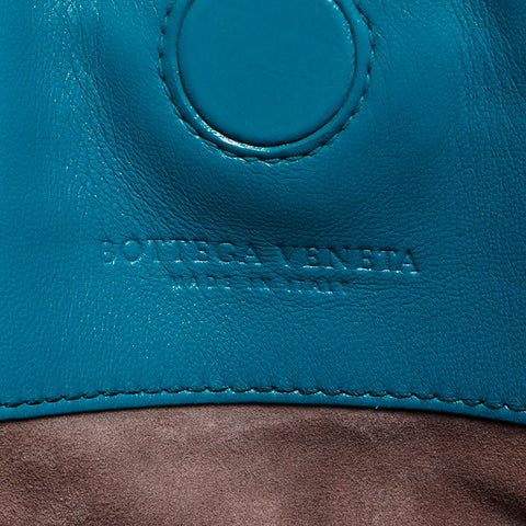 ボッテガヴェネタ BOTTEGAVENETA イントレチャート ハンドバッグ ターコイズ WS13631