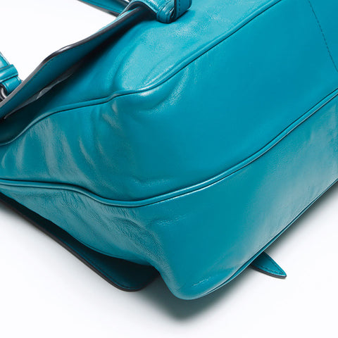 ボッテガヴェネタ BOTTEGAVENETA イントレチャート ハンドバッグ ターコイズ WS13631
