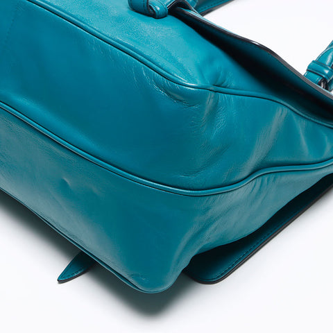 ボッテガヴェネタ BOTTEGAVENETA イントレチャート ハンドバッグ ターコイズ WS13631