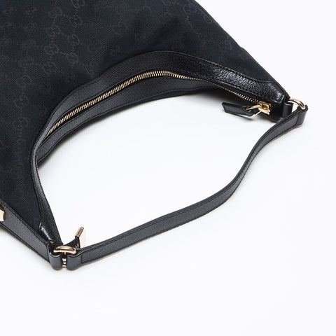 GUCCI GG canvas Shoulder Bag black WS13634