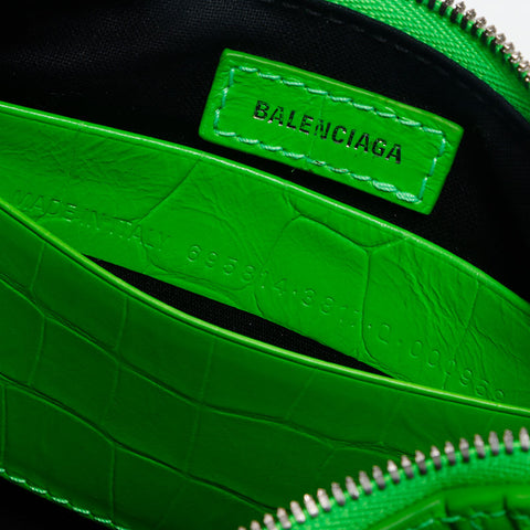 バレンシアガ BALENCIAGA ル・カゴール ミニ レザー ショルダーバッグ グリーン WS13635