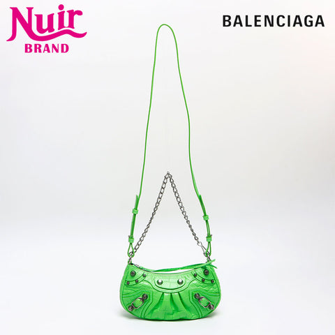 バレンシアガ BALENCIAGA ル・カゴール ミニ レザー ショルダーバッグ グリーン WS13635