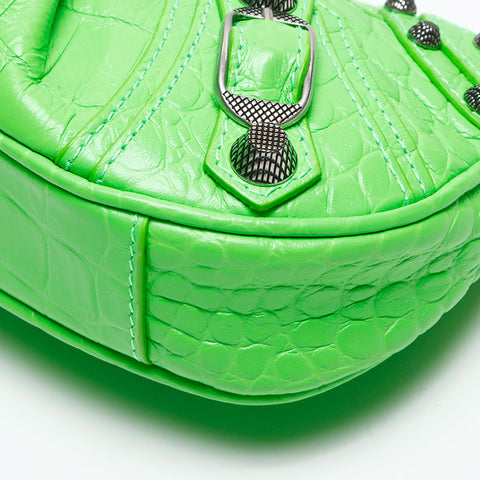 バレンシアガ BALENCIAGA ル・カゴール ミニ レザー ショルダーバッグ グリーン WS13635