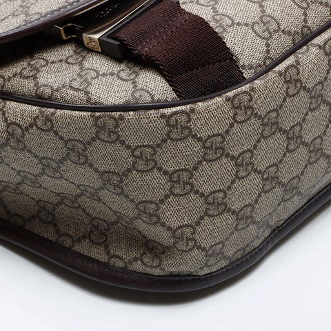 GUCCI GG canvas GG Supreme messenger bag crossbody Shoulder Bag beige WS13636