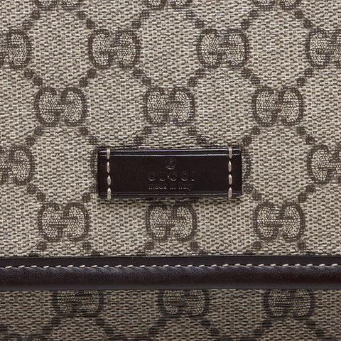 GUCCI GG canvas GG Supreme messenger bag crossbody Shoulder Bag beige WS13636