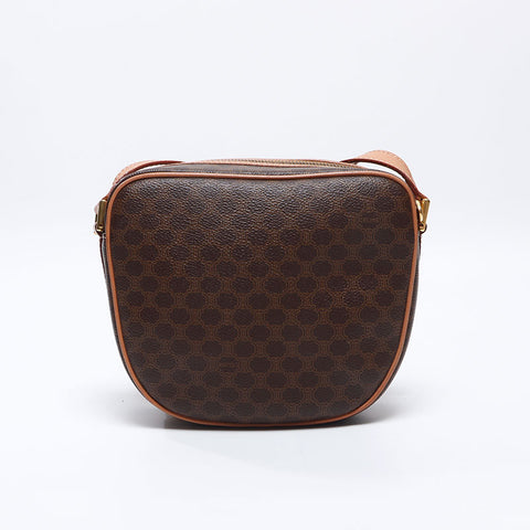 セリーヌ CELINE マカダム M14 ショルダーバッグ ブラウン WS13637