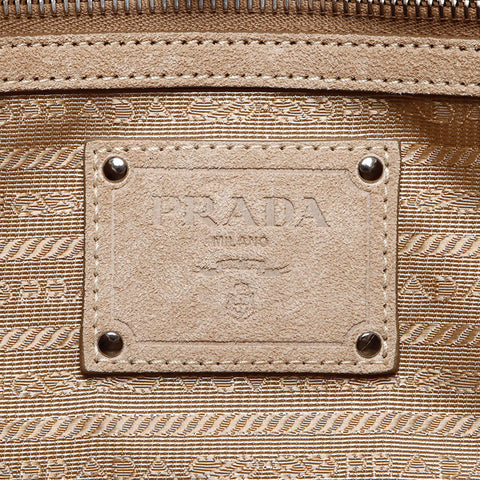 プラダ PRADA カナパ エコラパン トートバッグ ハンドバッグ ベージュ WS13638