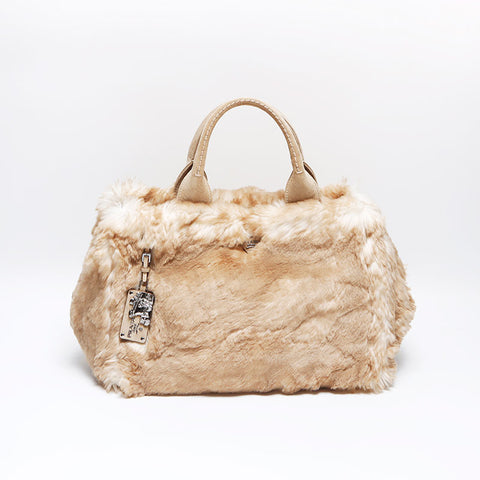 プラダ PRADA カナパ エコラパン トートバッグ ハンドバッグ ベージュ WS13638